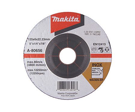 Шлифовальный диск MAKITA 125x22,23x6 мм (A-80656)