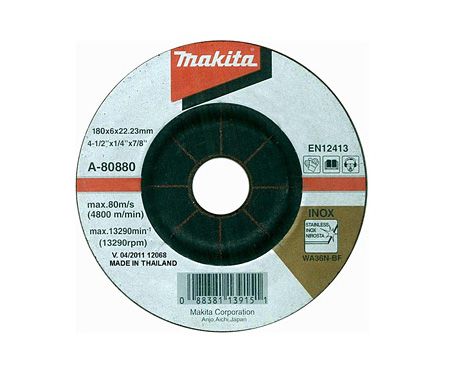 Шлифовальный диск MAKITA 180x22,23x6 мм (A-80880)