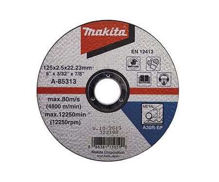 Отрезной диск MAKITA 125x22,23x2,5 мм (A-85313)