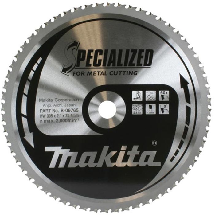 Пильный диск по стали Makita SPECIALIZED 305 мм 25,4 60 зубьев (B-09765)