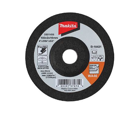 Гибкий шлифовальный диск MAKITA 100x16x2 мм (B-18421)