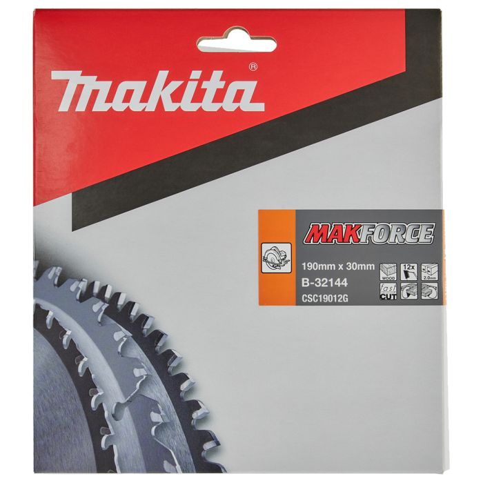 Пиляльний диск Makita MAKForce: дерево 190 мм 12 зубів (B-32144)