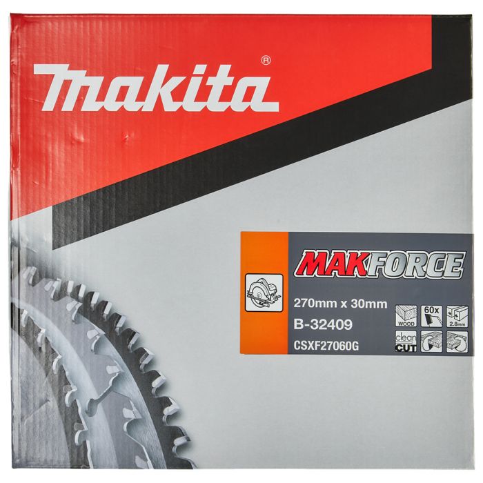 Пиляльний диск MAKForce 270x30 мм 60Т: дерево Makita (B-32409)