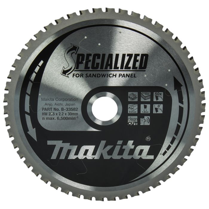 Пиляльний диск Makita SPECIALIZED: сендвіч-панель, сталь, поліуретан 235х30 мм 50Т (B-33582)