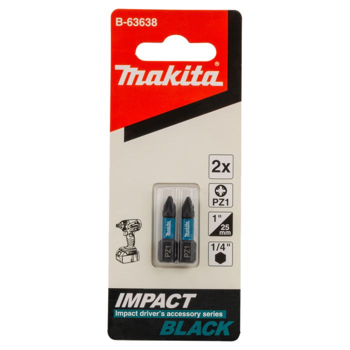 Біта PZ1 25 мм Impact Black 2 шт. Makita (B-63638)