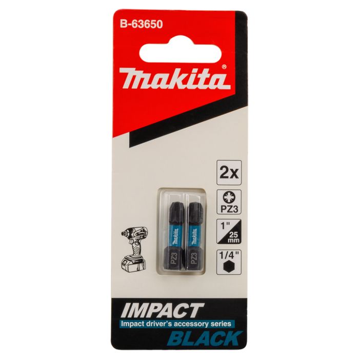 Біта PZ3 25 мм Impact Black 2 шт Makita (B-63650)