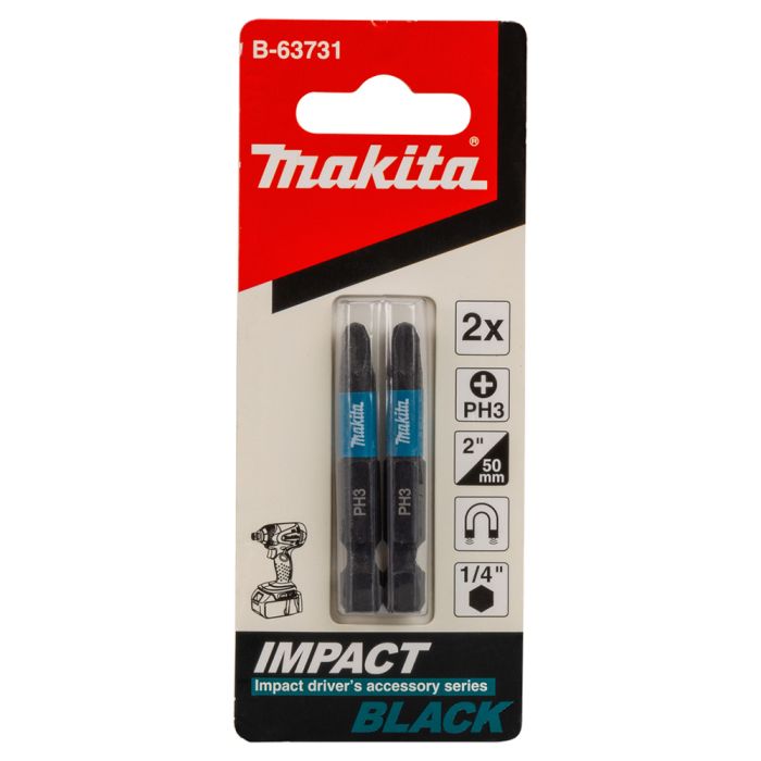 Біта PH3 50 мм Impact Black 2 шт Makita (B-63731)