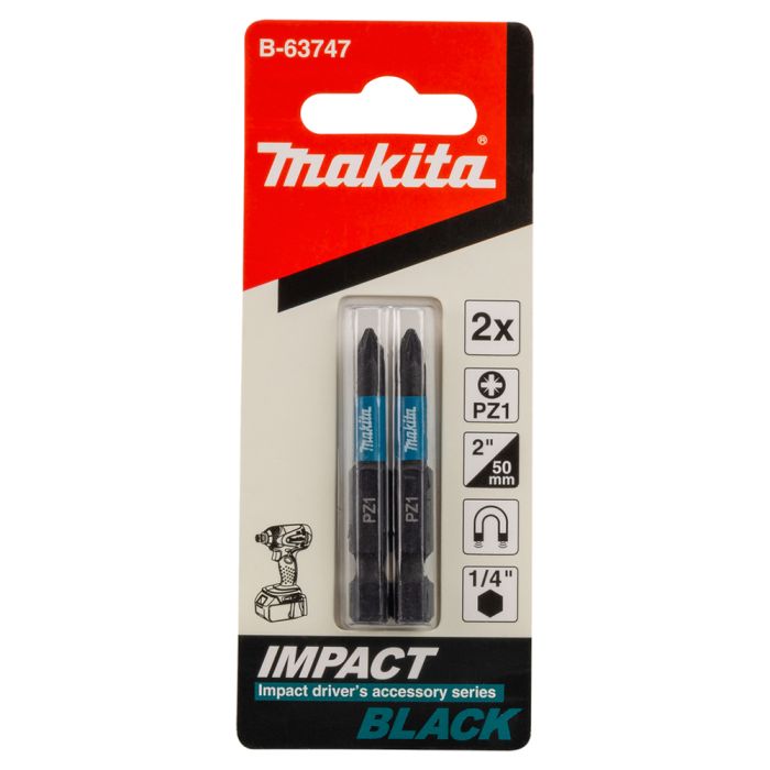 Біта PZ1 50 мм Impact Black 2 шт Makita (B-63747)