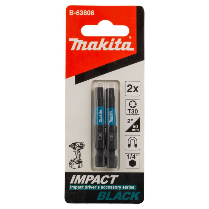 Біта T30 50 мм Impact Black 2 шт Makita (B-63806)