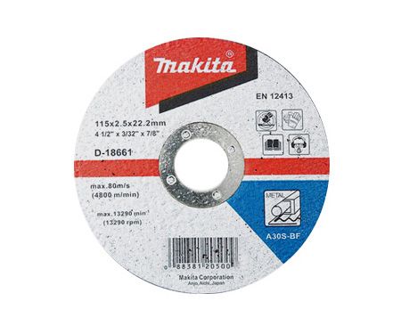 Отрезной диск MAKITA 115x22,23x2,5 мм (D-18661)