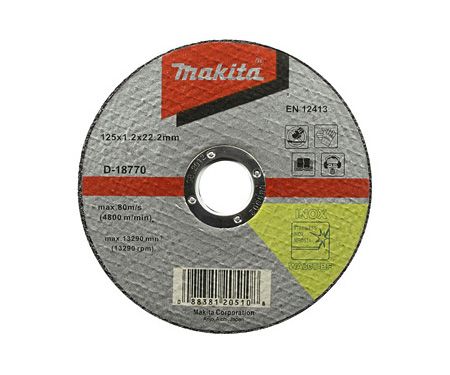 Отрезной диск MAKITA 125x22,23x1,2 мм (D-18770)