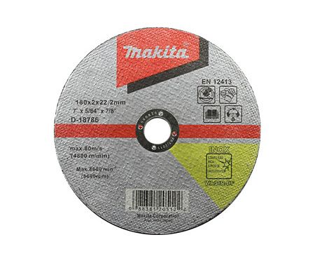 Отрезной диск MAKITA 180x22,23x2 мм (D-18786)