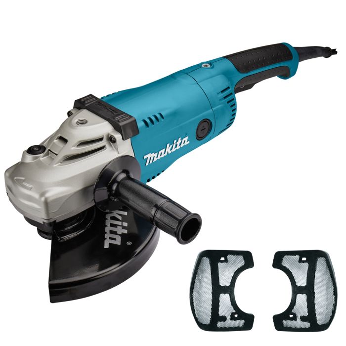 Кутова шліфувальна машина Makita GA9020RF+комплект пилозахисних фільтрів