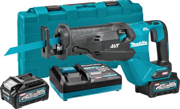 Акумуляторна шабельна пила Makita XGT 40 V MAX JR002GM201