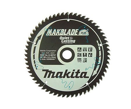 Пильный диск по дереву MAKITA MAKBlade Plus 255 мм 72Т