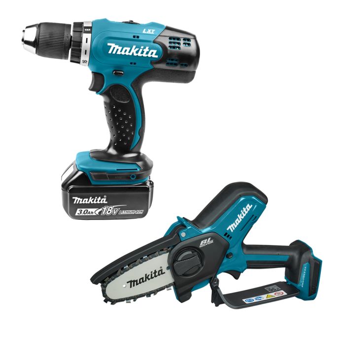 Набір акумуляторного інструменту Makita LXT (ланцюгова пила DUC101Z + дриль-шурупокрут DDF453SYX5)