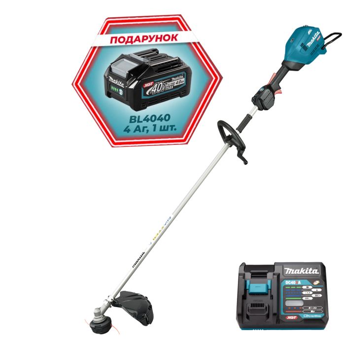 Акумуляторна коса Makita XGT 40 V MAX UR007GZ01 + акумулятор BL4040 у ПОДАРУНОК